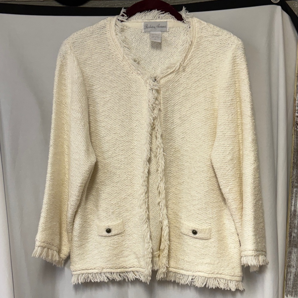 Fashion Avenue Textured Knit Sweater